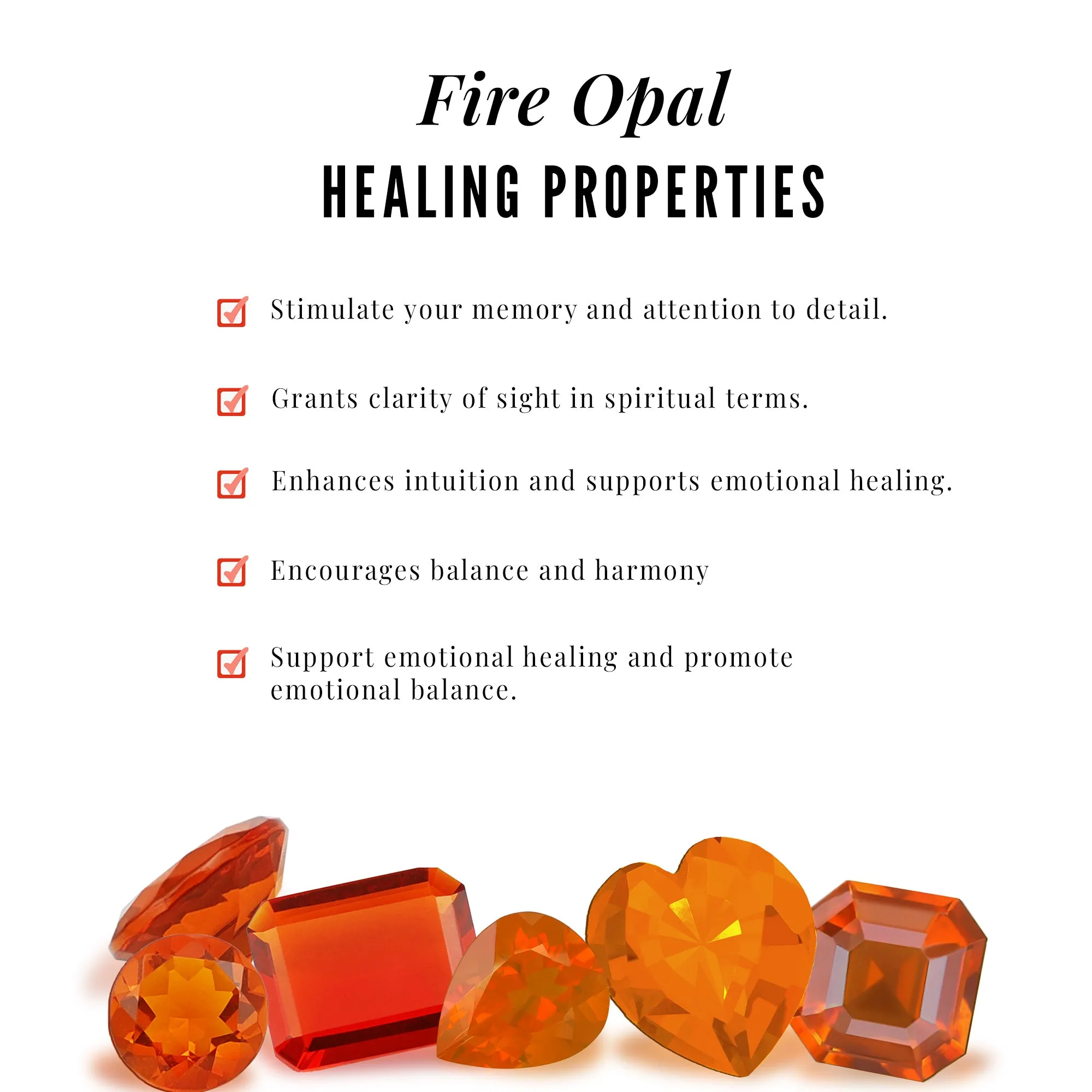 1 CT Fire Opal Engagement Ring with Diamond Trio