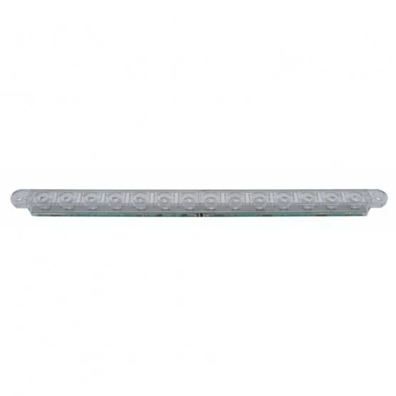 14 LED 12" Turn Signal Light Bar - Amber LED/Clear Lens