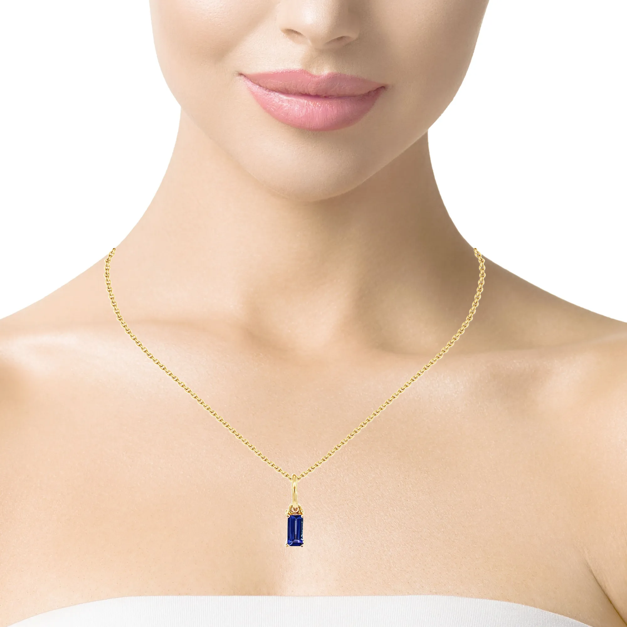 14K Baguette Charm