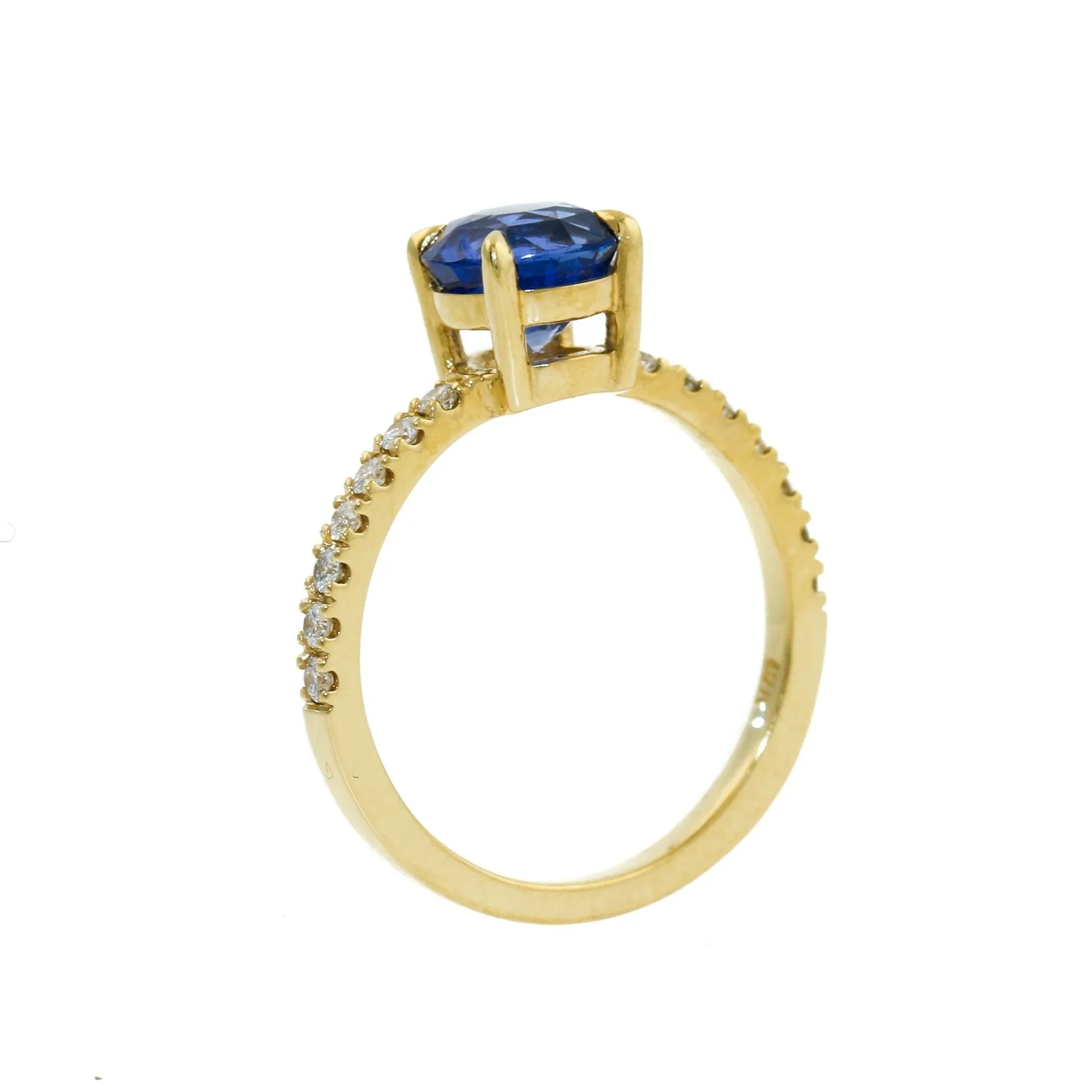 18 KT Gold x Round-Cut "Despina" Engagement