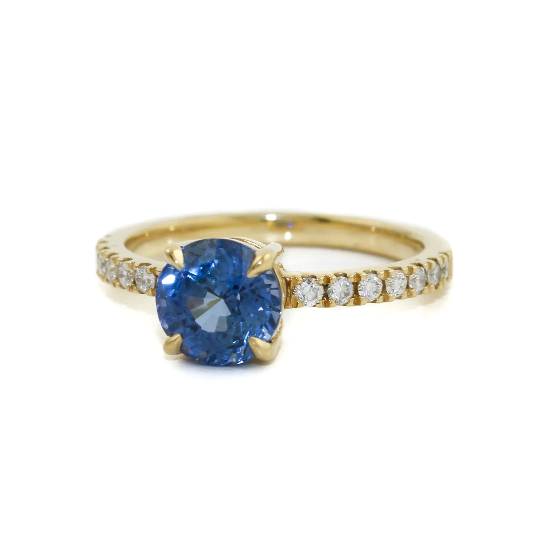 18 KT Gold x Round-Cut "Despina" Engagement