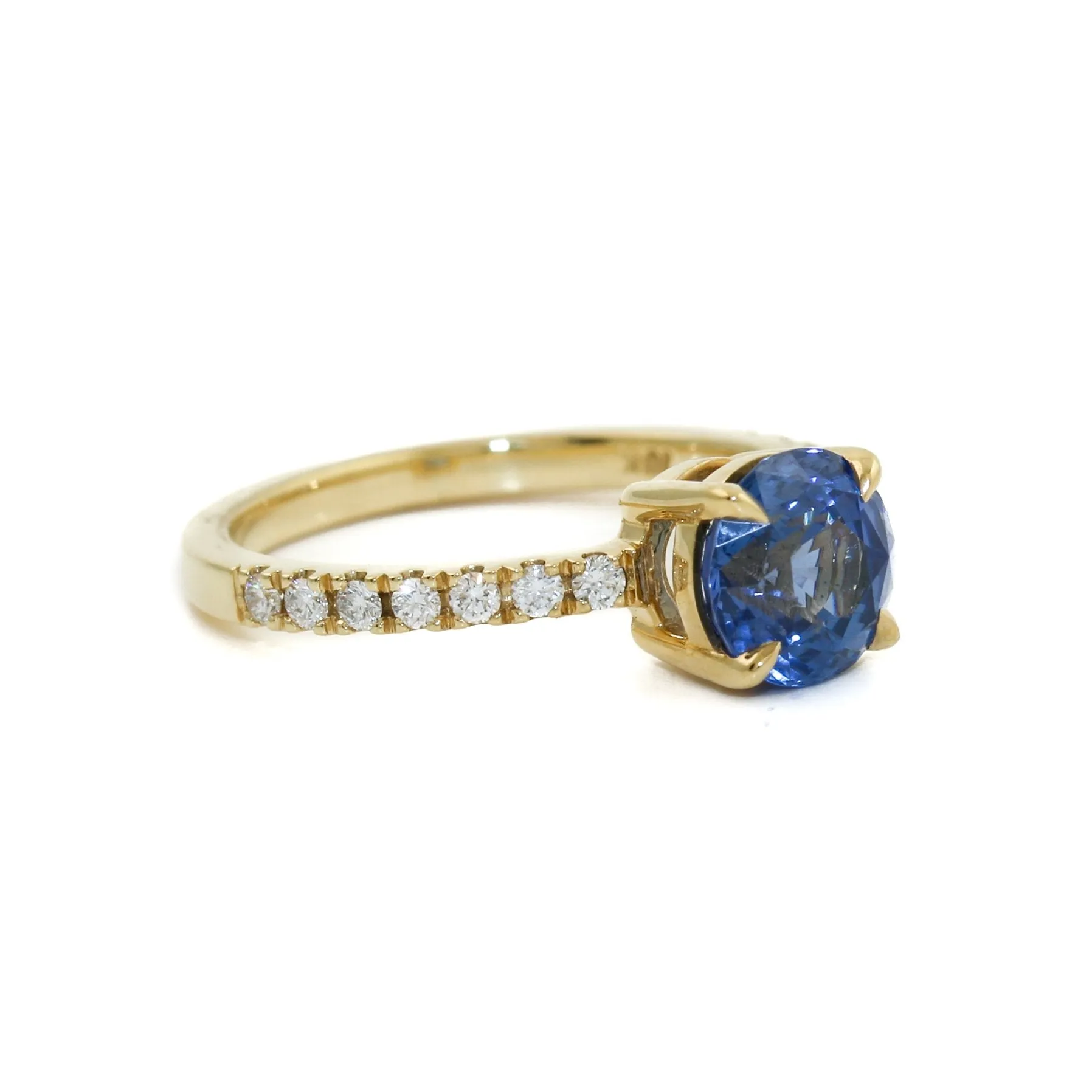 18 KT Gold x Round-Cut "Despina" Engagement