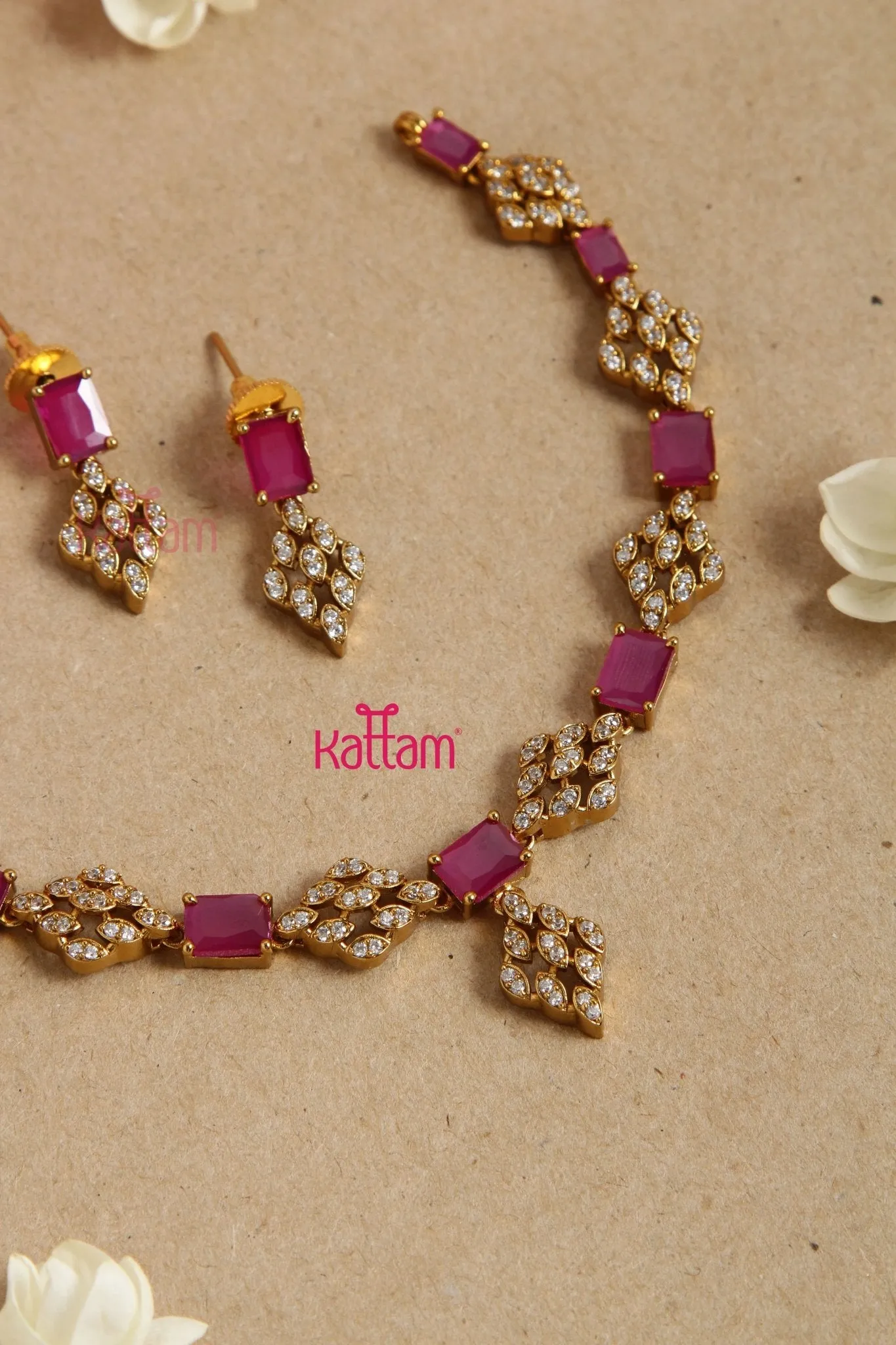 AD Ruby Stone Choker