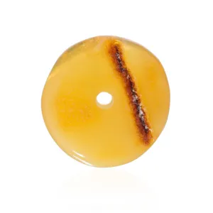 Amber Disc Bead, XL