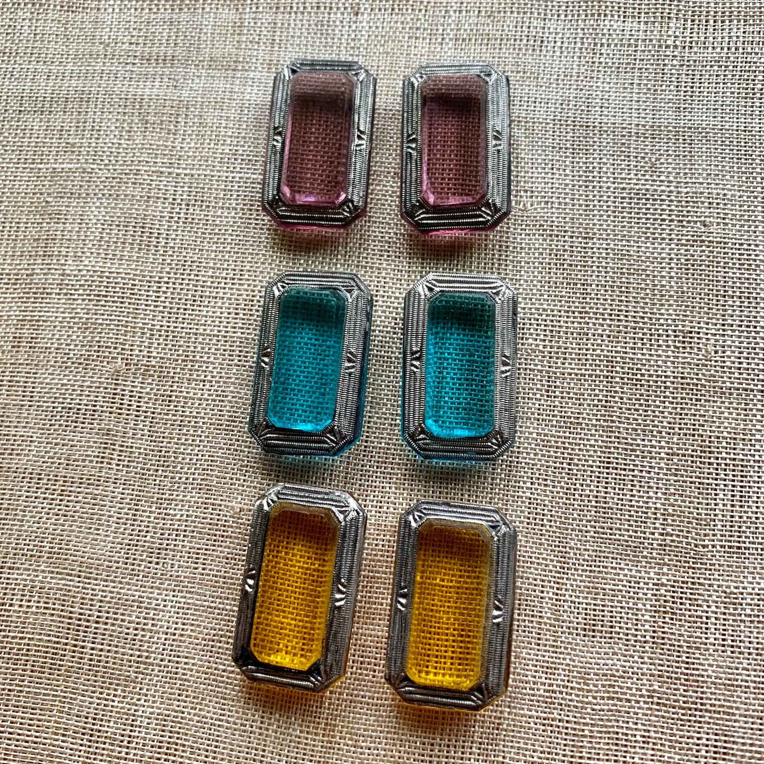 Art Deco Glass Stones