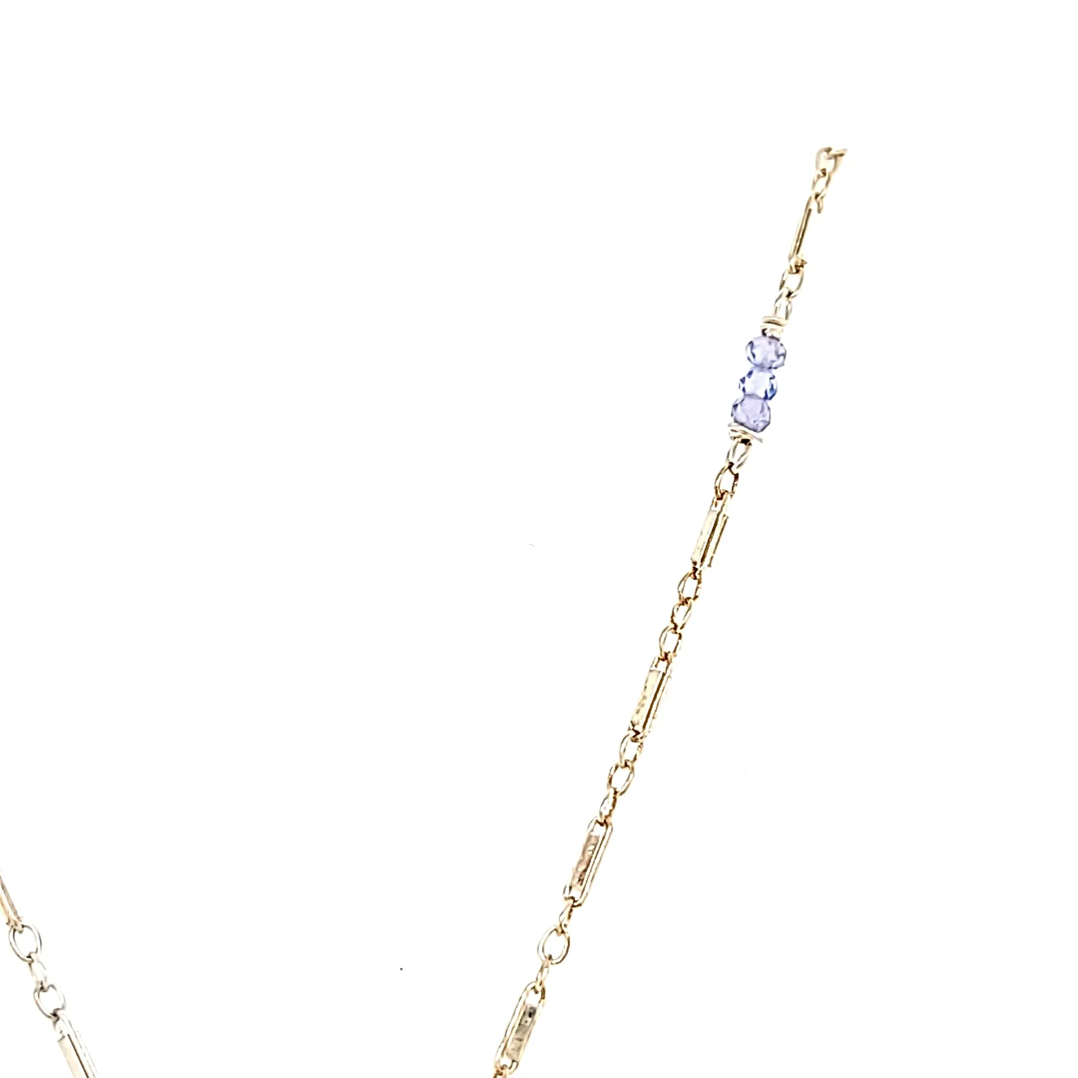 AVF Silver Tanzanite Drop Necklace (SI2181)