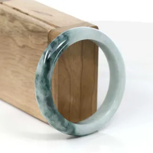 Baikalla Burmese Blue-Green Jade Jadeite Bangle Bracelet (55.59mm)#T088