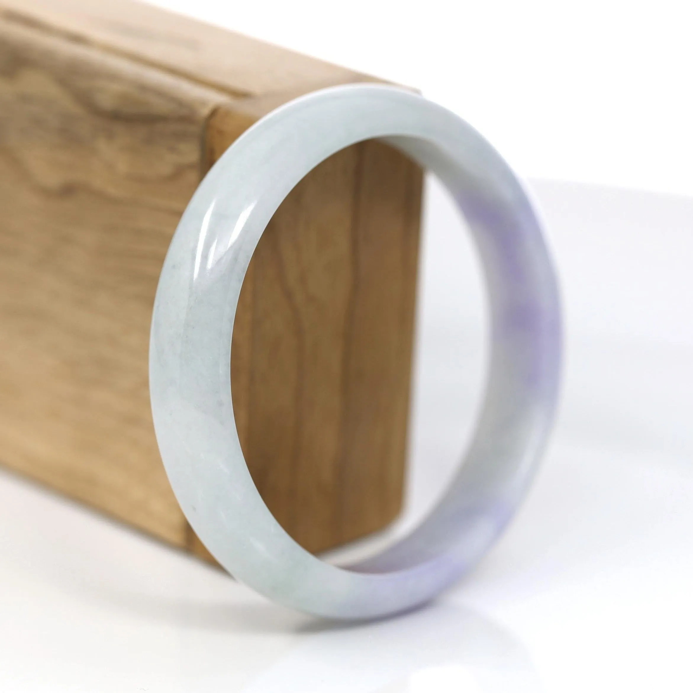 Baikalla Classic Lavender Natural Jadeite Jade Bangle (59.77mm) #380