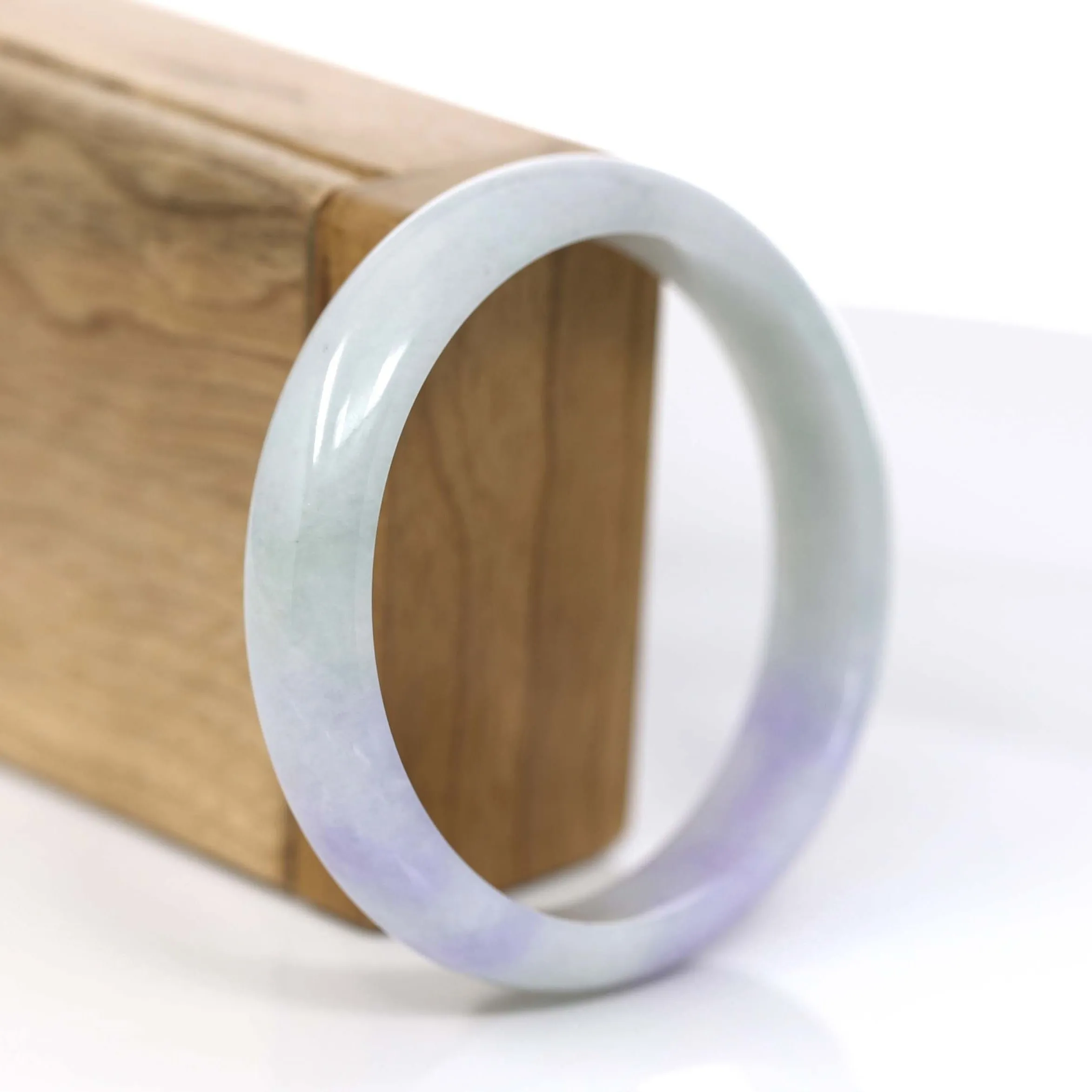 Baikalla Classic Lavender Natural Jadeite Jade Bangle (59.77mm) #380