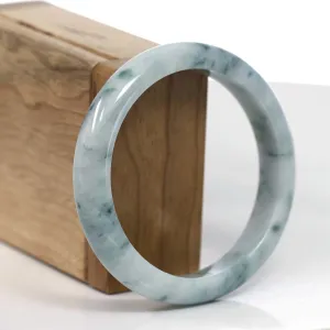 Baikalla Natural Burmese Blue-green Jadeite Jade Bangle Bracelet (59.48mm)#T131