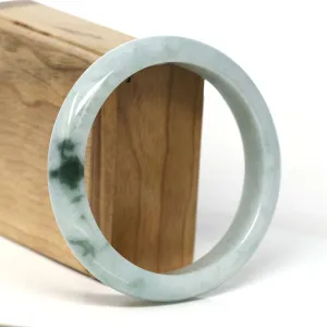 Baikalla Natural Burmese Blue-Green Jadeite Jade Bangle Bracelet (62.41 mm) #T365