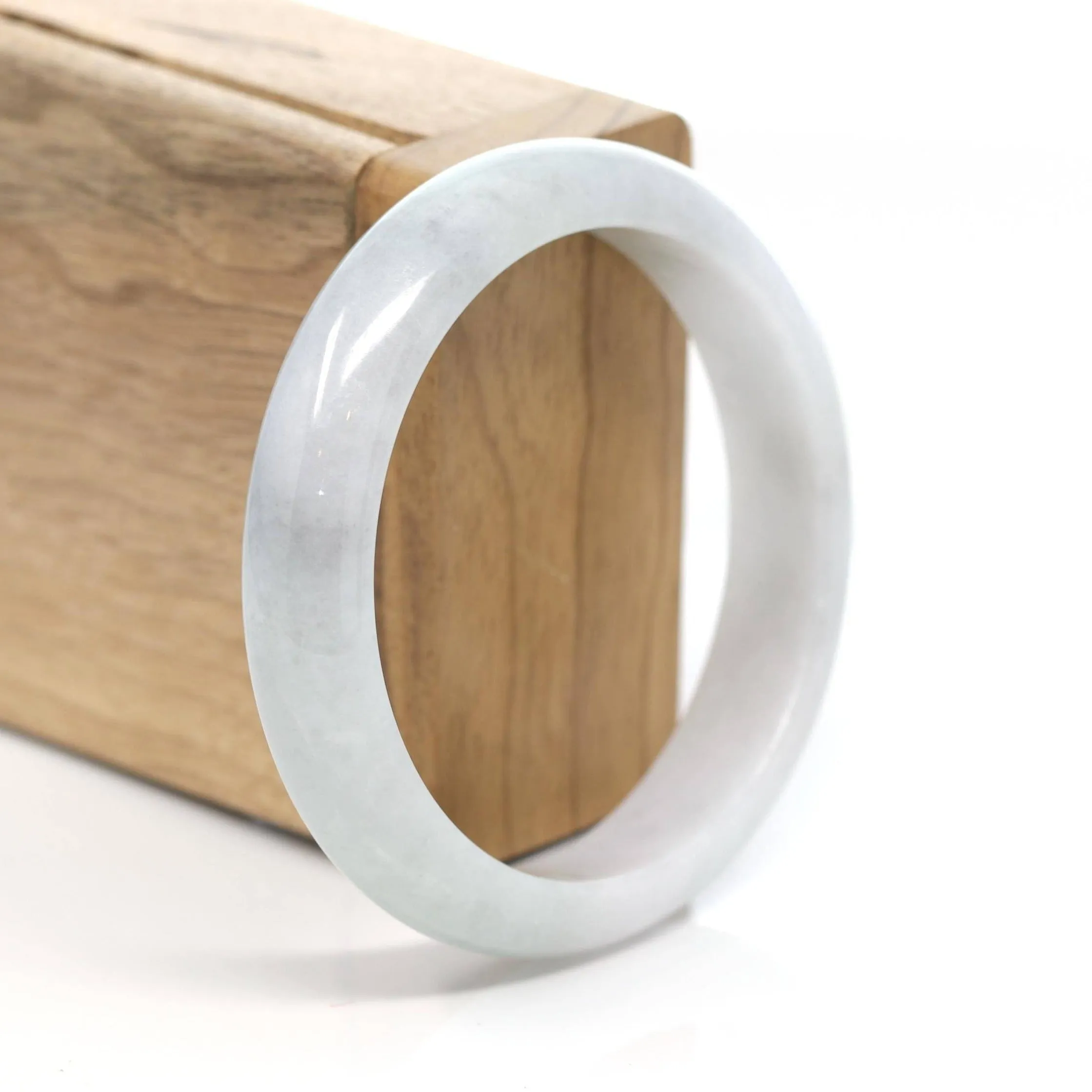 Baikalla™ "Classic Bangle" Genuine Burmese Green Jadeite Jade Bangle Bracelet (58 mm ) SZS1015