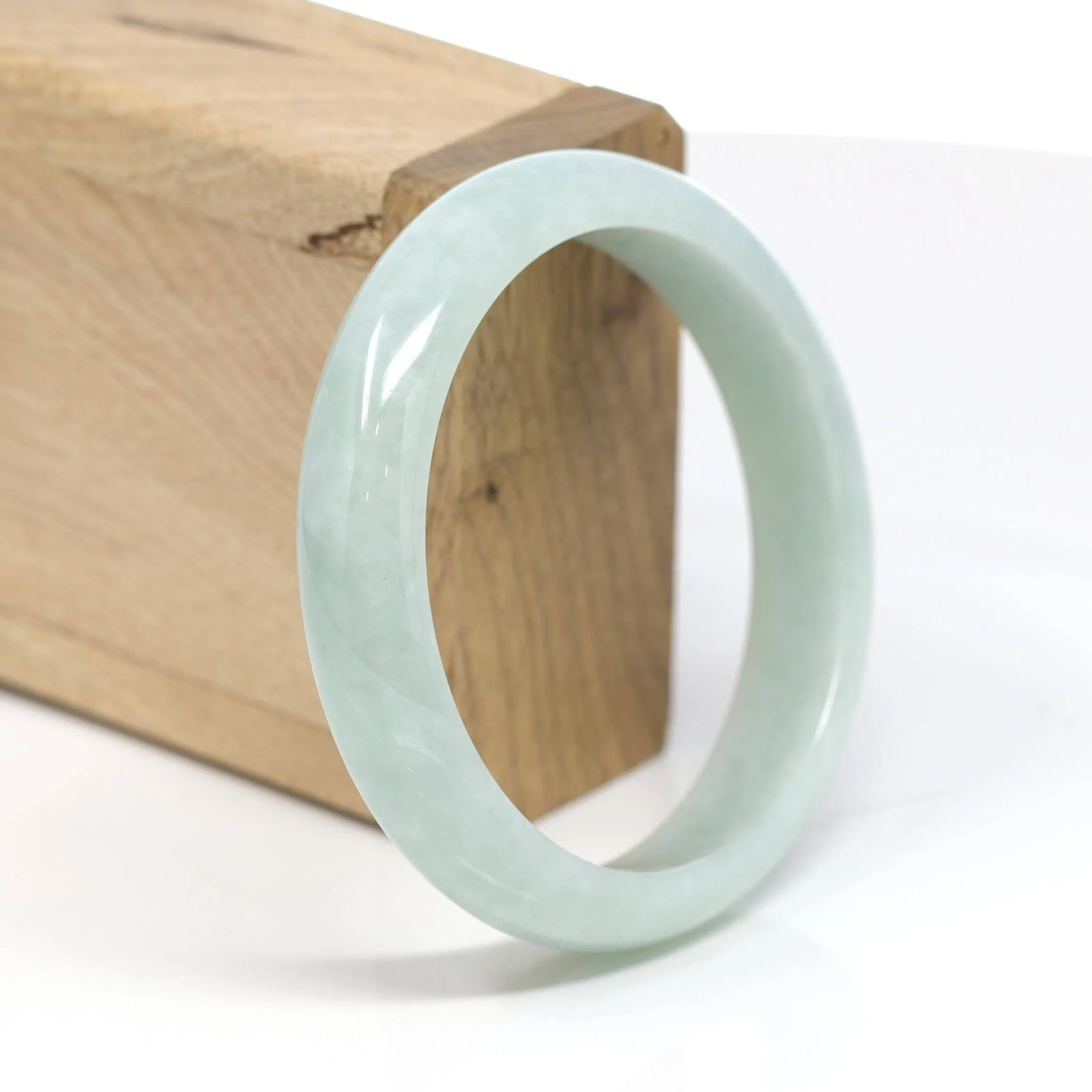 Baikalla™ "Classic Bangle" Genuine Jadeite Jade Bangle Bracelet (58.7mm)SZS1027