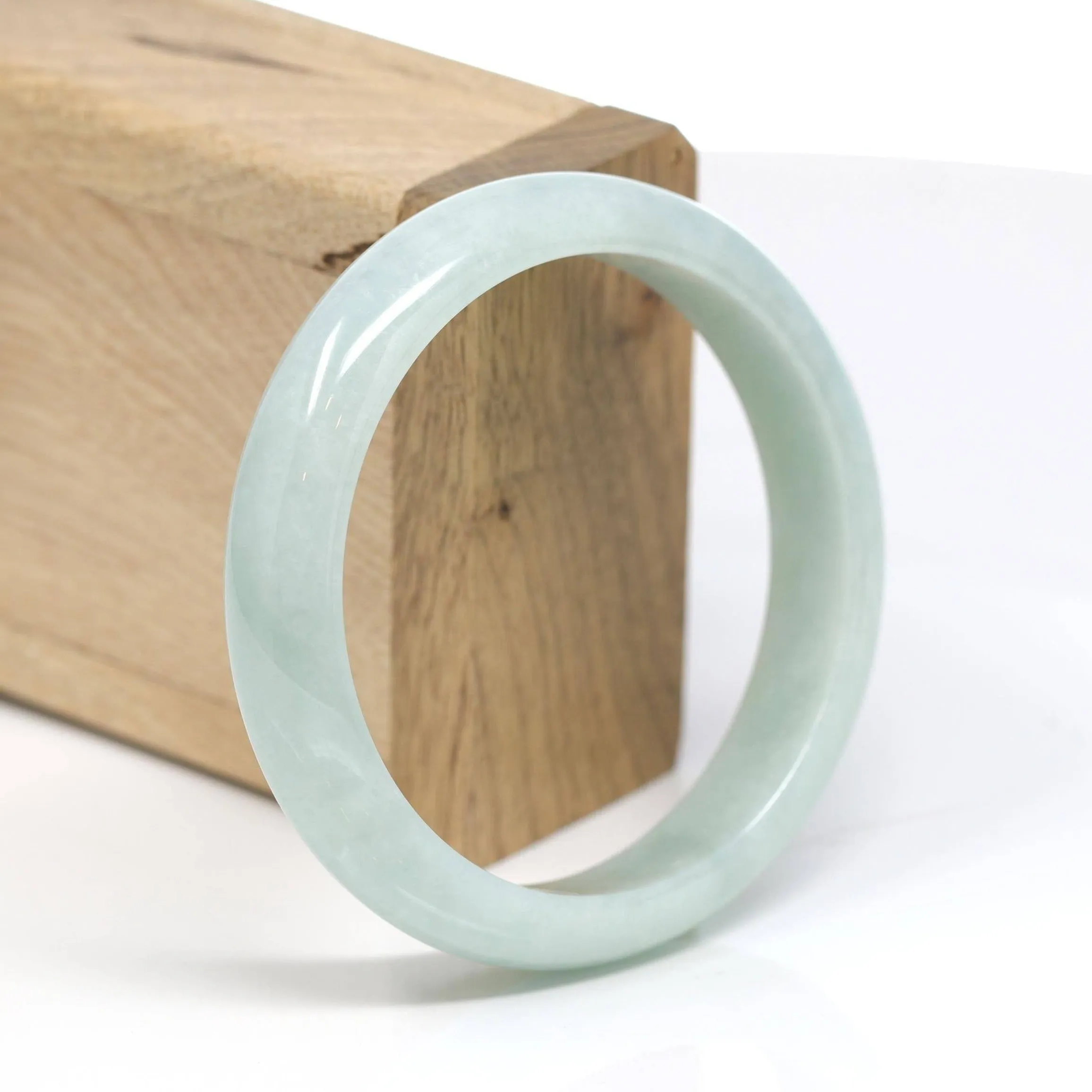 Baikalla™ "Classic Bangle" Genuine Jadeite Jade Bangle Bracelet (58.7mm)SZS1027