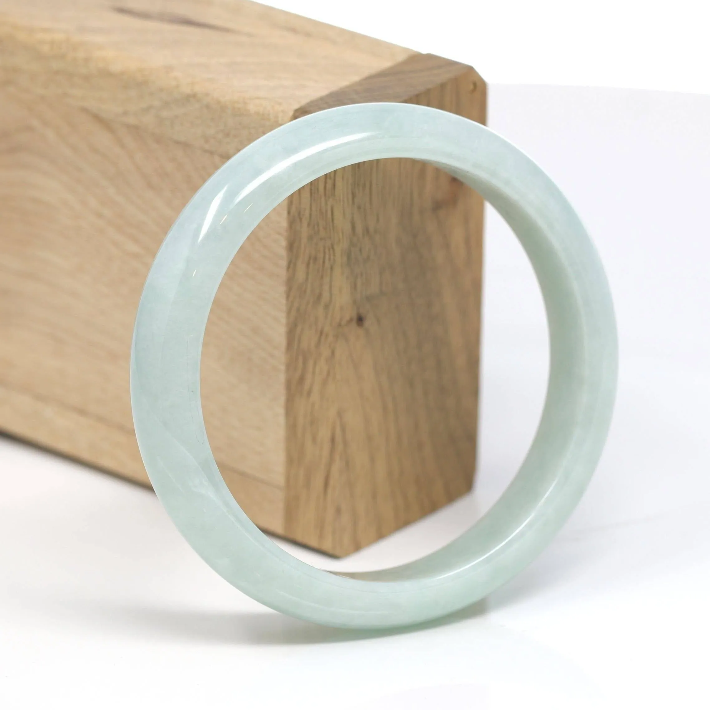Baikalla™ "Classic Bangle" Genuine Jadeite Jade Bangle Bracelet (58.7mm)SZS1027