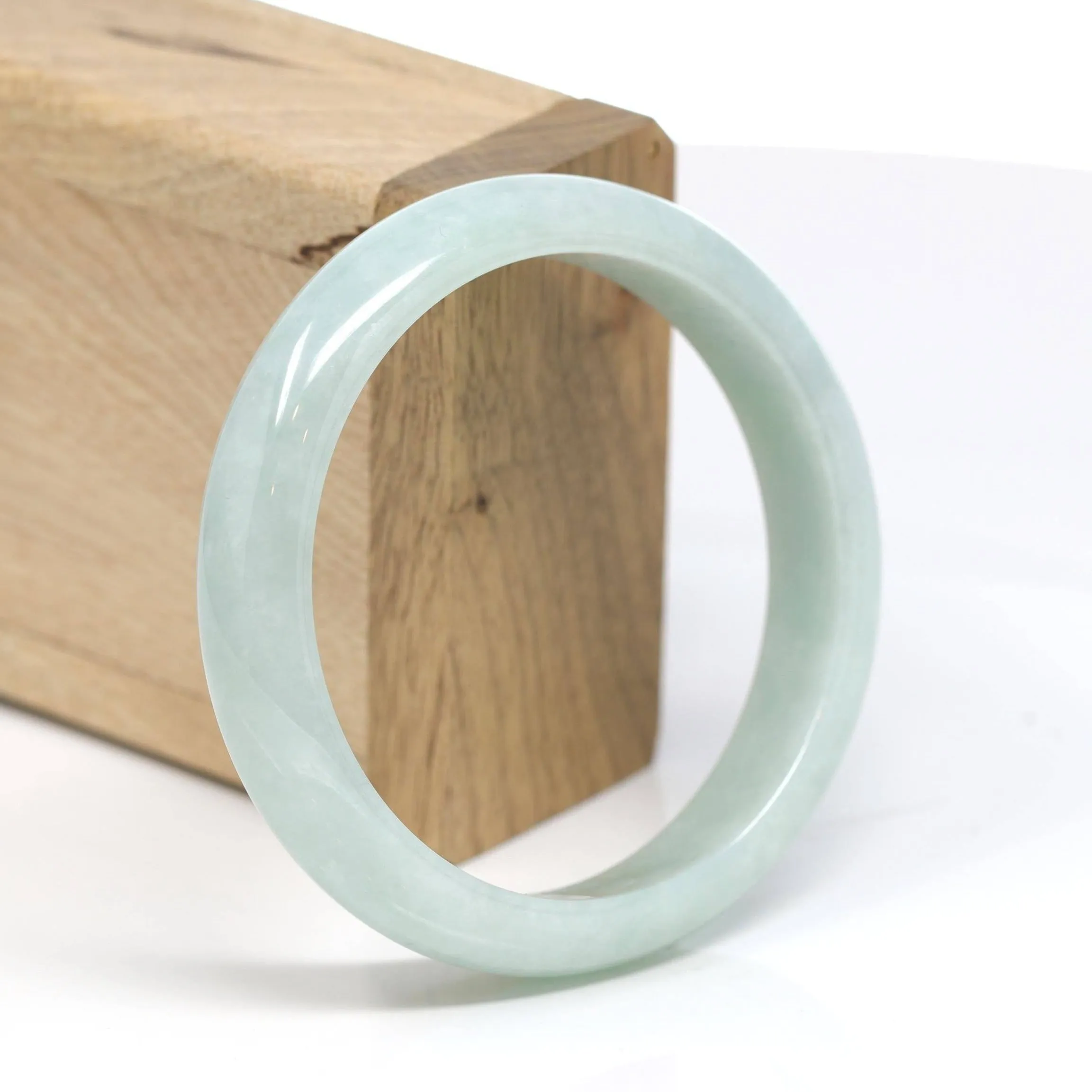 Baikalla™ "Classic Bangle" Genuine Jadeite Jade Bangle Bracelet (58.7mm)SZS1027