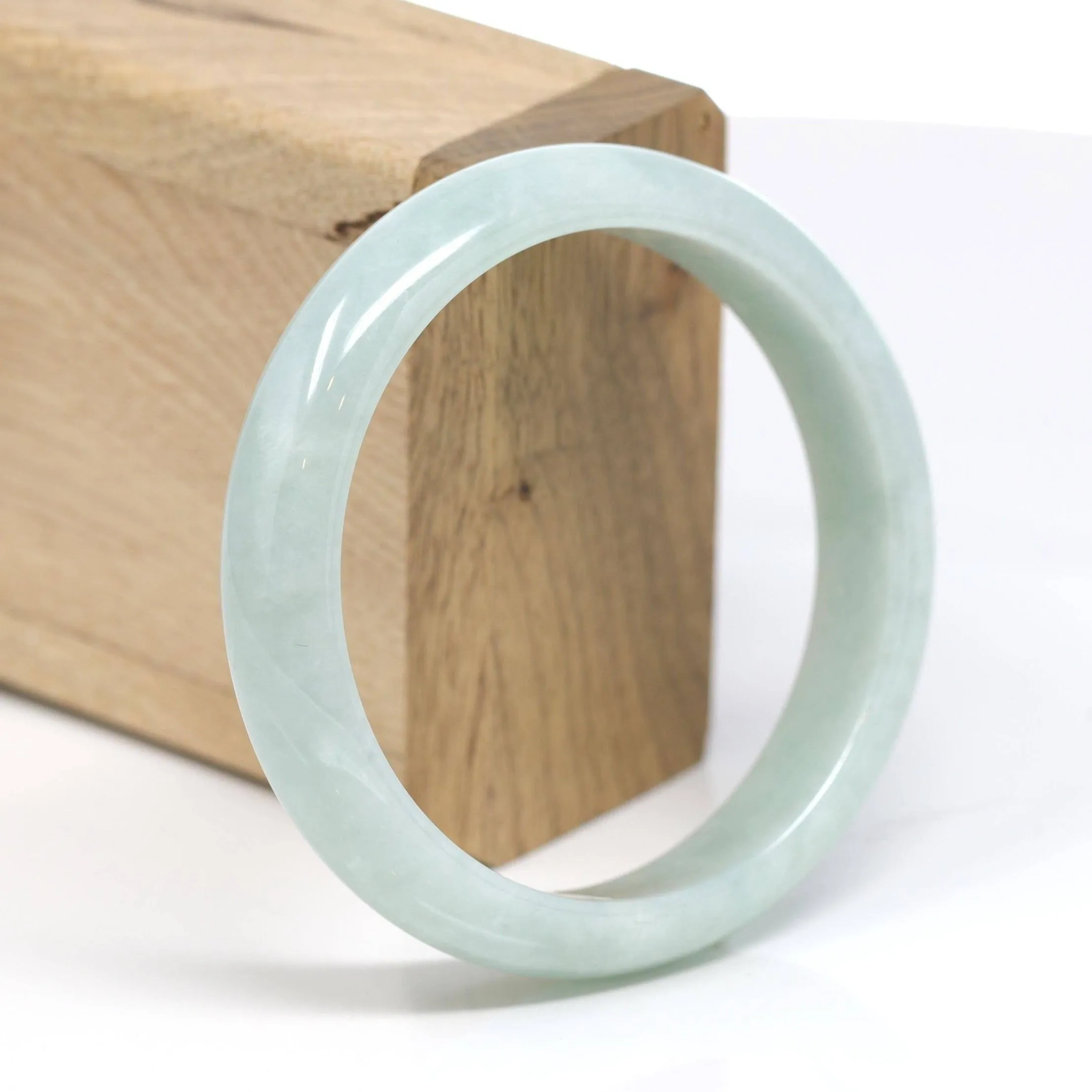 Baikalla™ "Classic Bangle" Genuine Jadeite Jade Bangle Bracelet (58.7mm)SZS1027