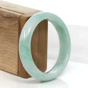Baikalla™ "Classic Bangle" Genuine Jadeite Jade Green Bangle Bracelet (57.28mm)#969