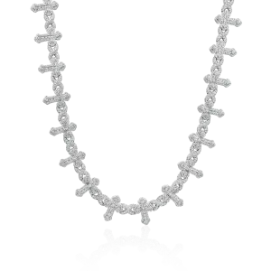 Brass Cross Of Thorns Infinity Chain - 17mm