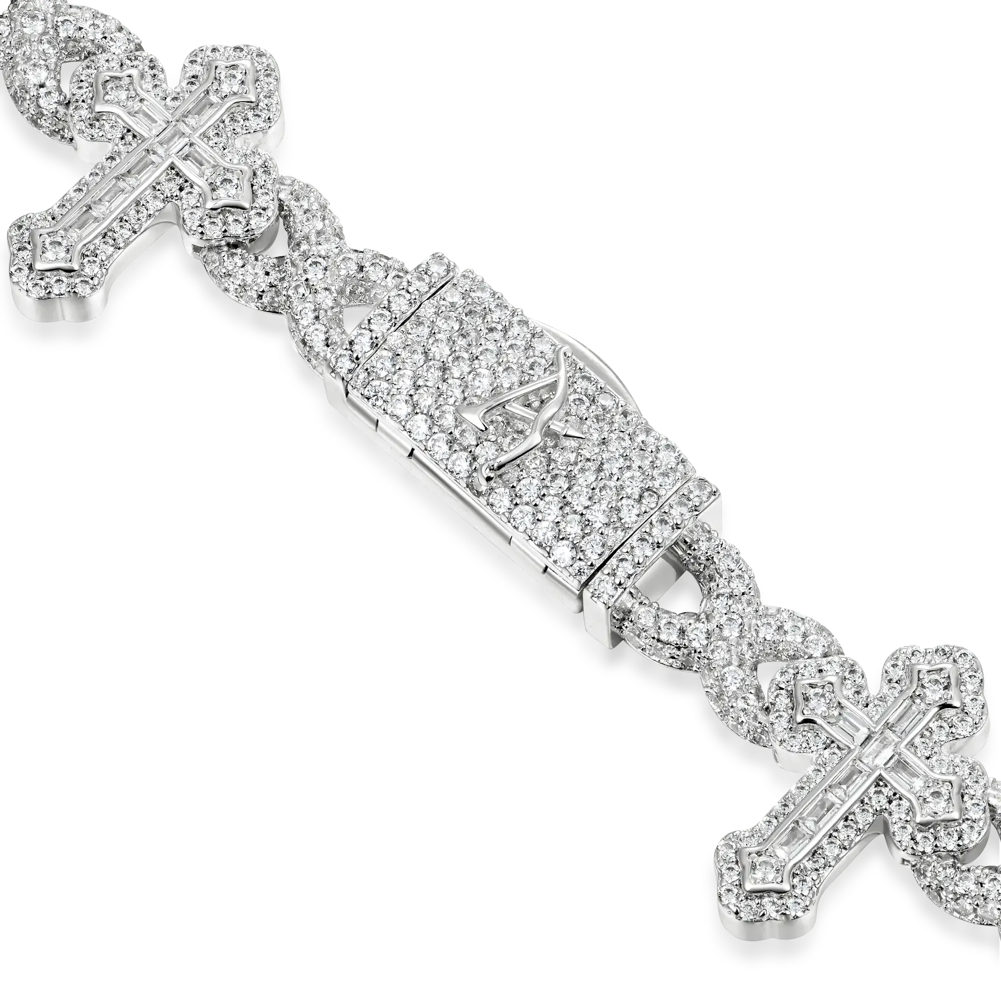 Brass Cross Of Thorns Infinity Chain - 17mm