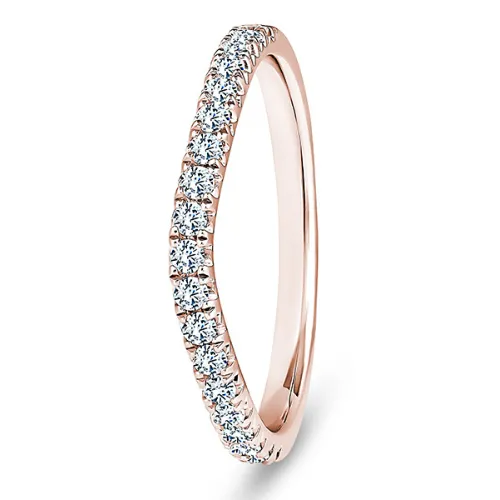 Brilliant Cut Wave Pavé set Band .30ct
