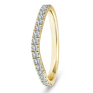 Brilliant Cut Wave Pavé set Band .30ct