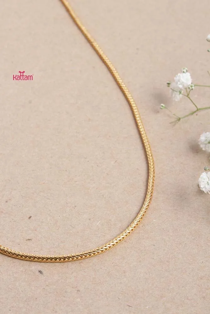 Butterfly White Ruby Stone Mogappu Chain