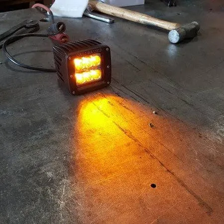 Cali Raised LED POD Amber Spot Light 3X2 18W (CRPOD0002)