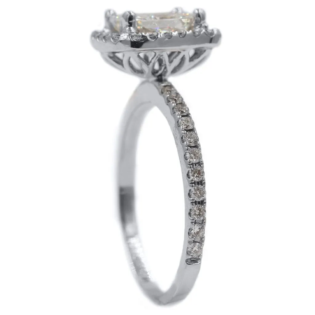 CHELSEA | Radiant Halo Engagement Ring