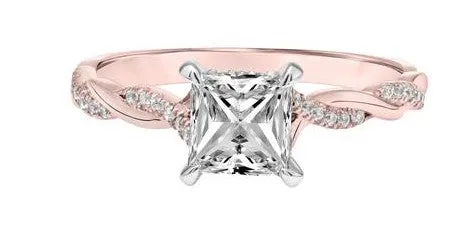 Contemporary Twisted Engagement Ring