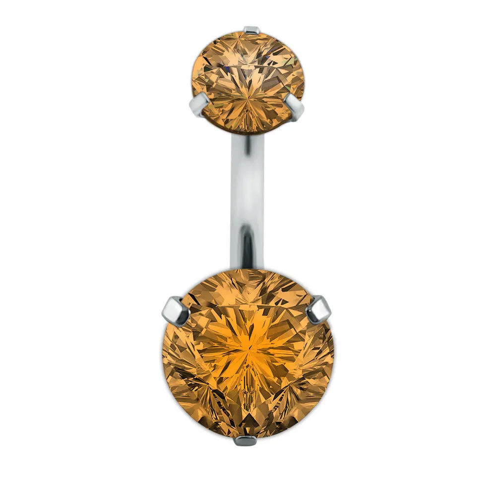 Crystal Belly Button Rings Navel Ring  Zircon Drop Dangle Body Belly Piercing Jewelry for Women Beach Belly Navel Rings