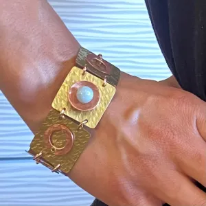 DANCE Mixed Metal Flat Linked Bracelet