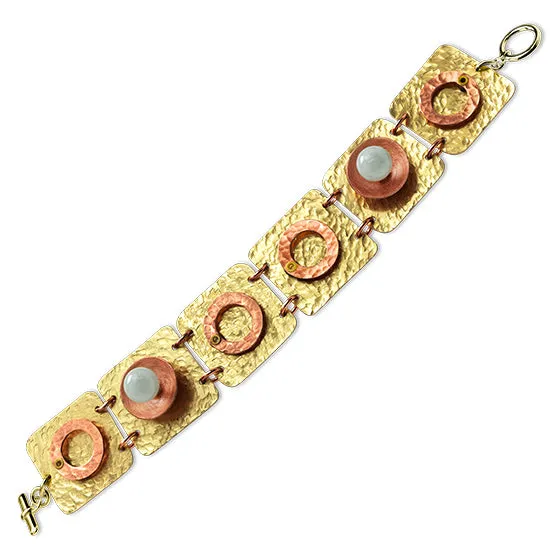 DANCE Mixed Metal Flat Linked Bracelet