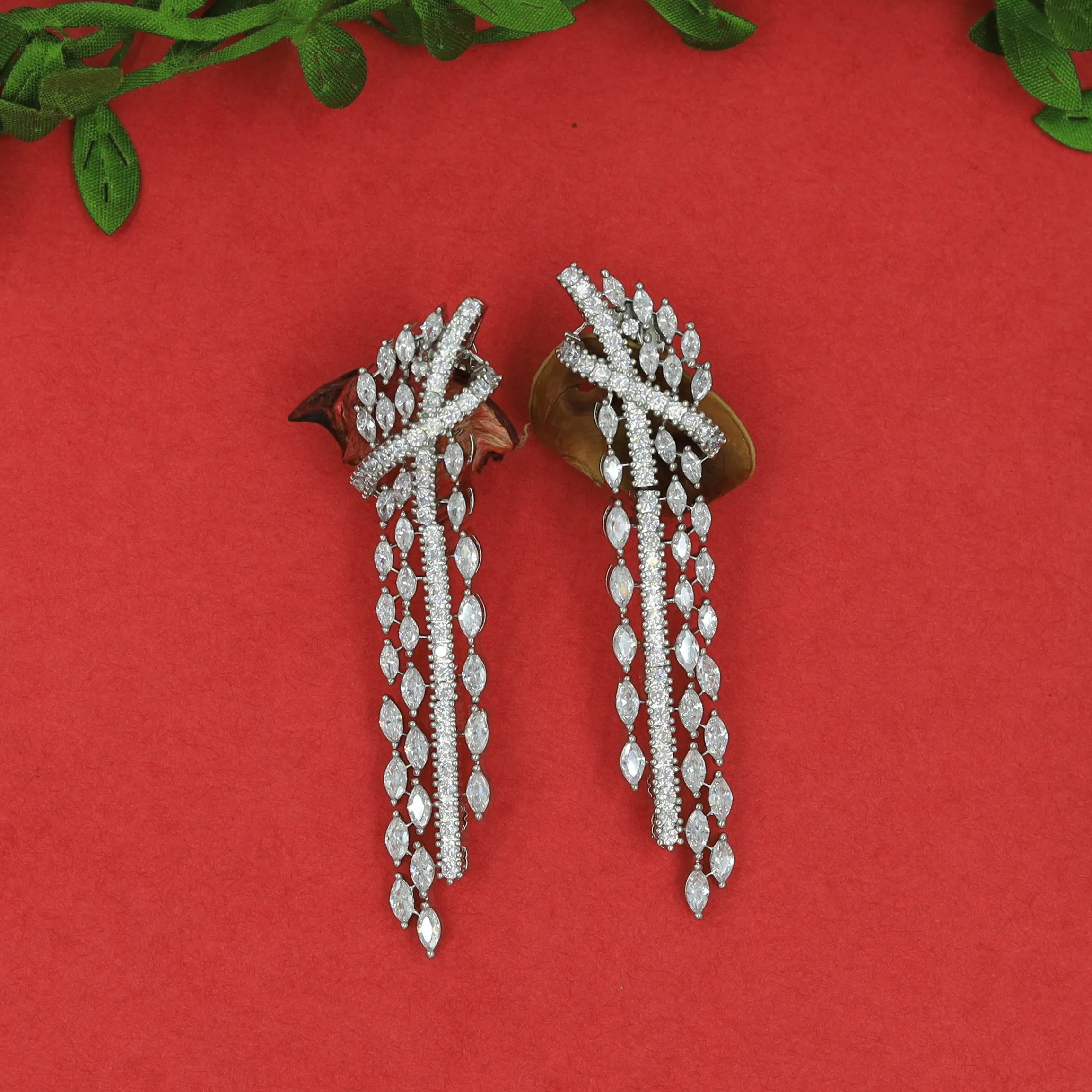 Danglers Zircon/AD Earring 16271-69