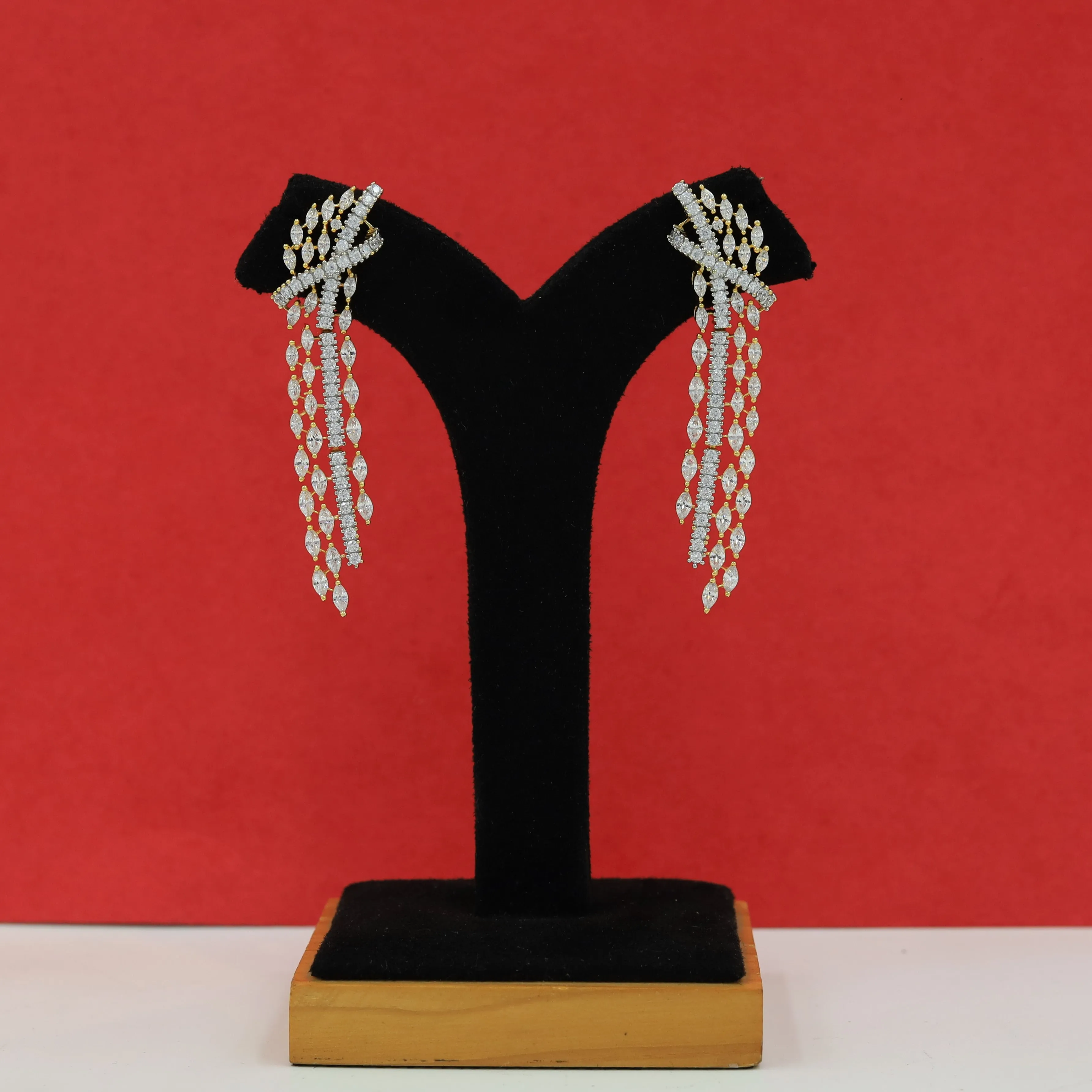 Danglers Zircon/AD Earring 16271-69
