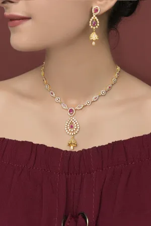 Dazzling Pully Set Volume-01-OLJ-260-Golden And Ruby