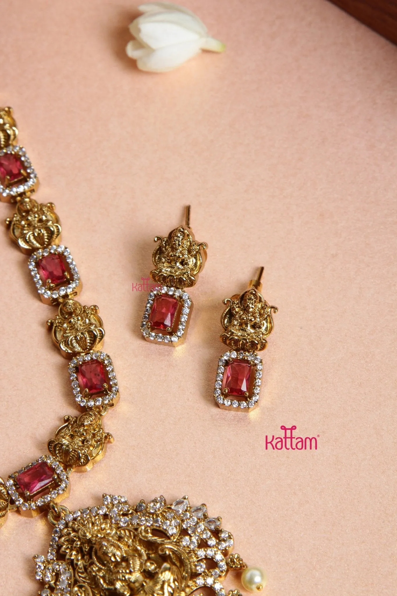 Dekila - Goddess Ruby Short Necklace