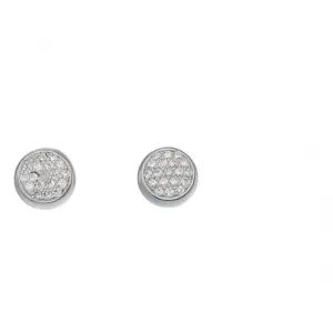 Elements Silver Pave Zirconia Stud Earrings E5522C