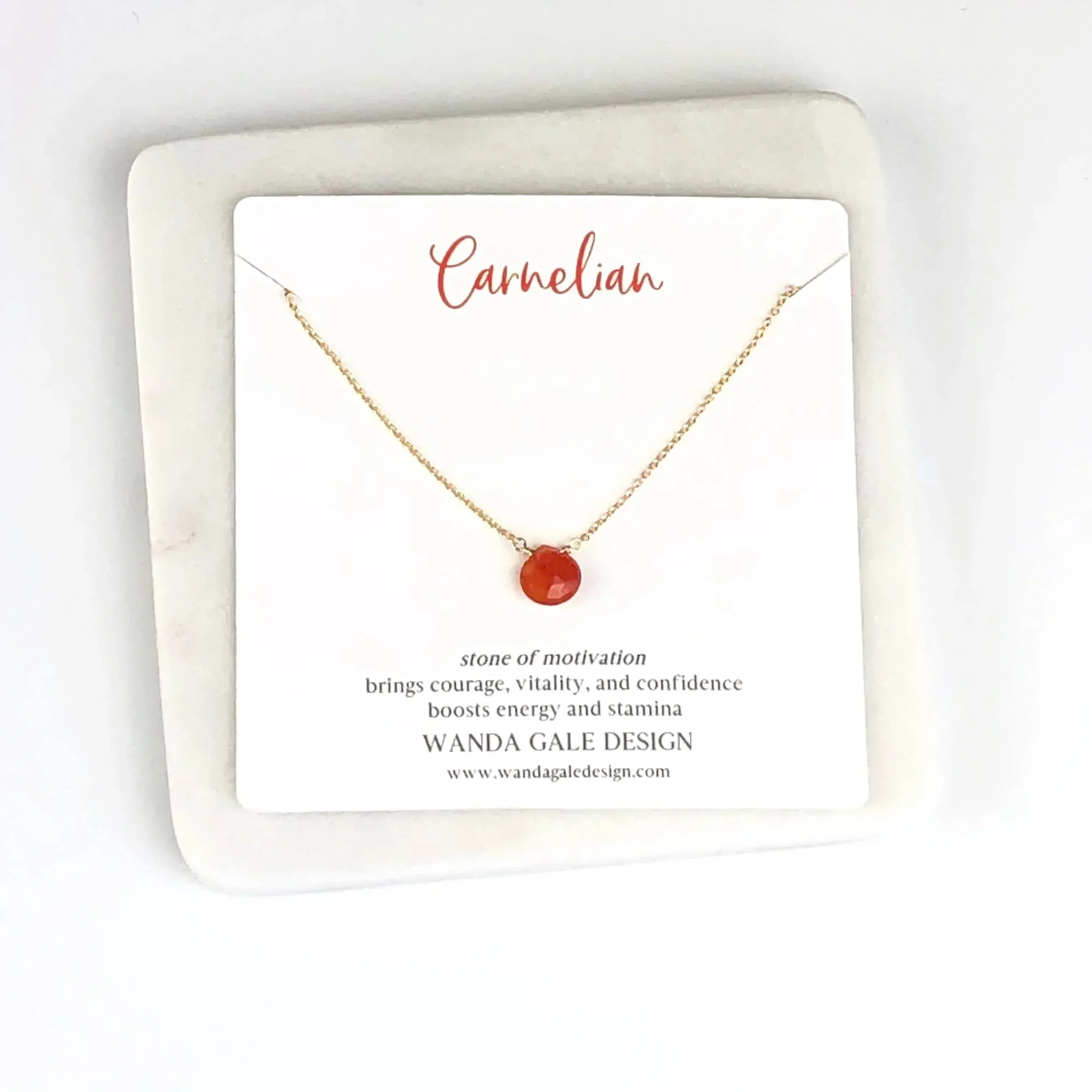 Energy stone necklace - Garnet