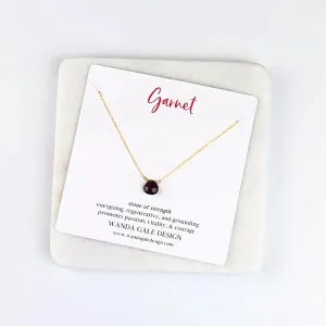 Energy stone necklace - Garnet