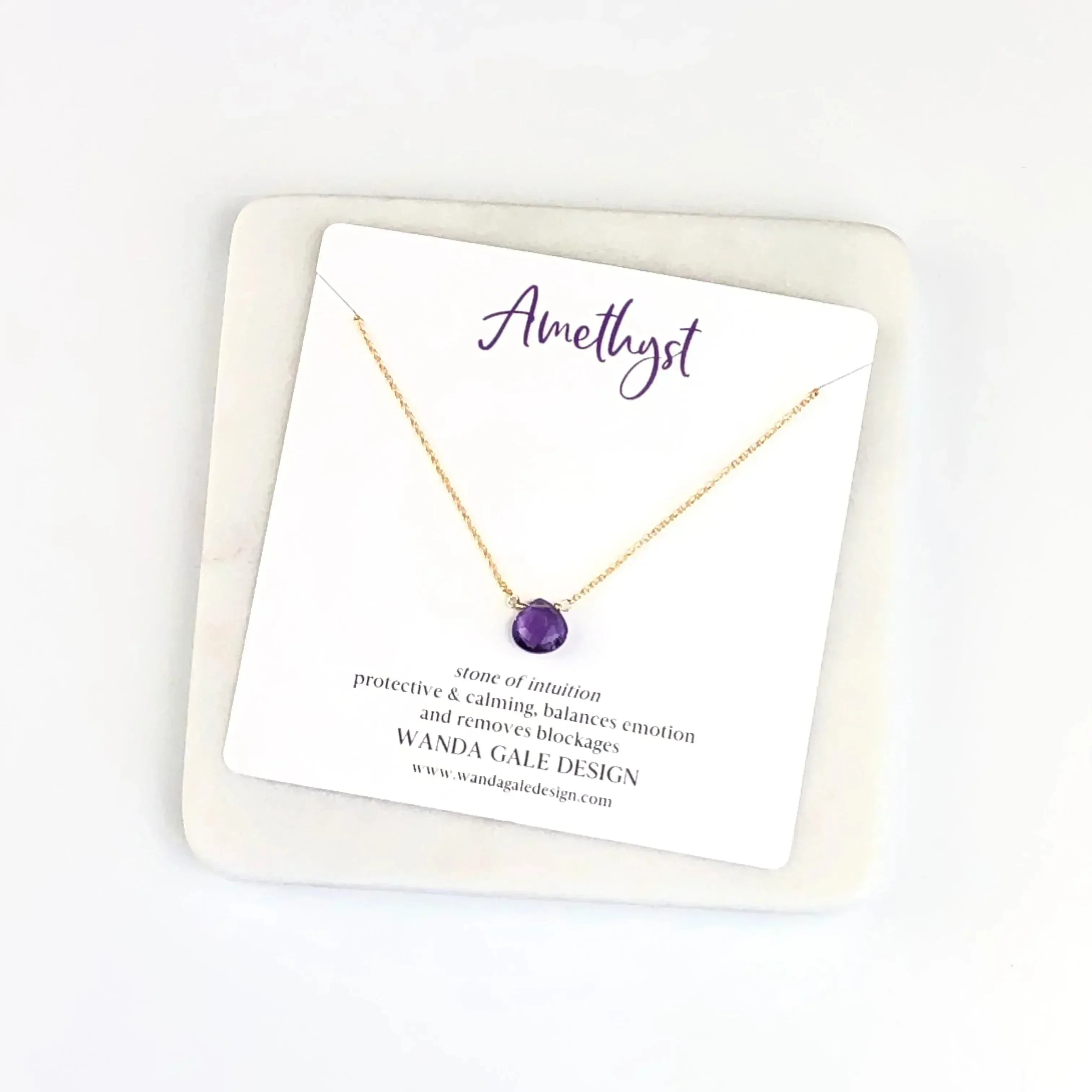 Energy stone necklace - Garnet
