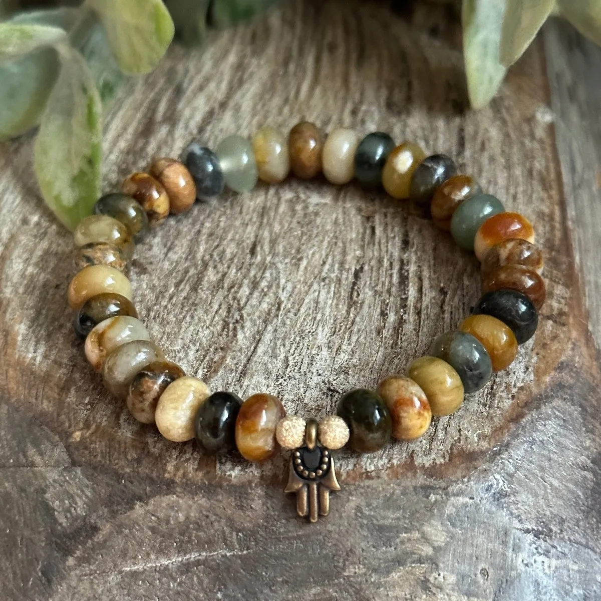 Flower Jade   Hamsa