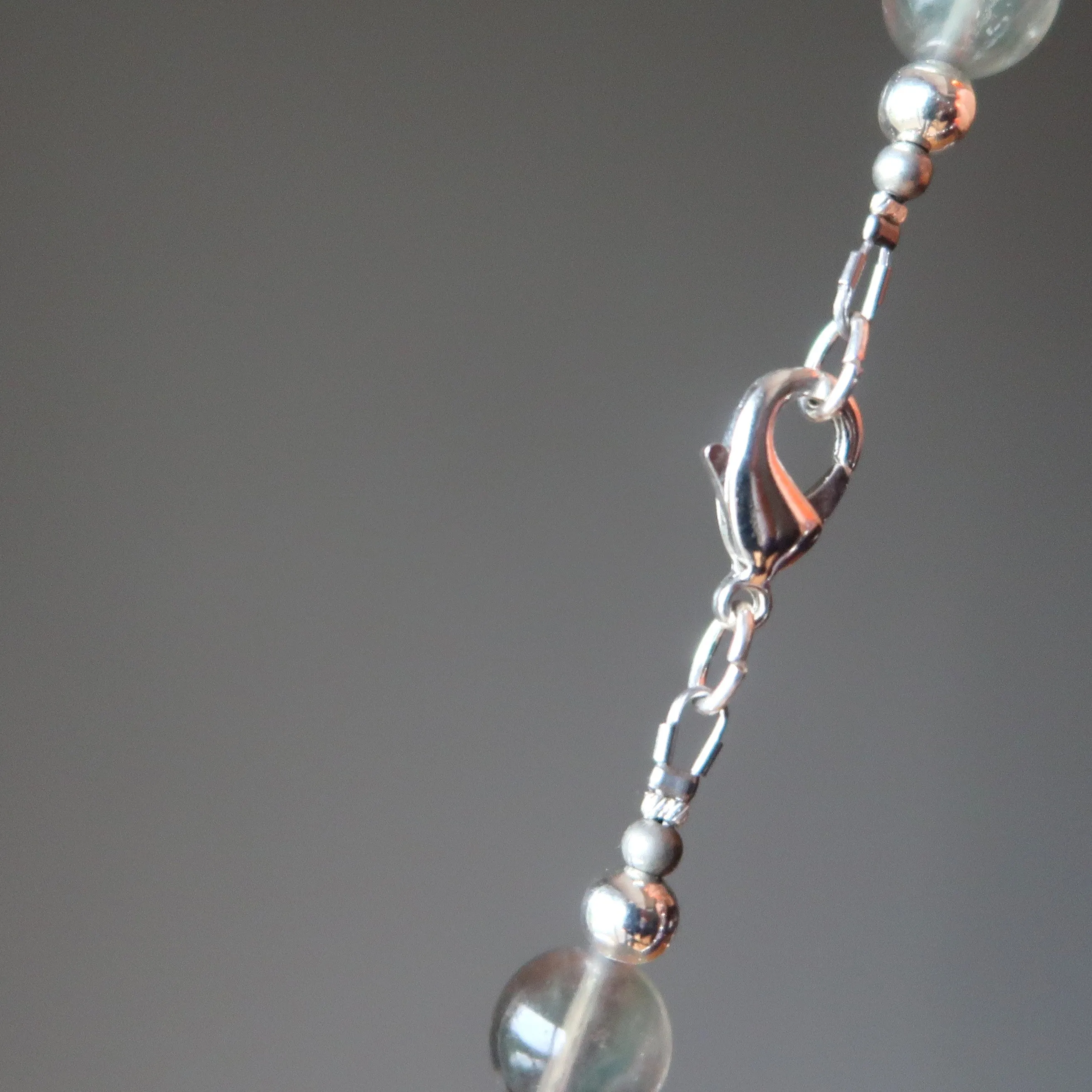 Fluorite Chakra Necklace Tree of Life Rainbow Healing Stones