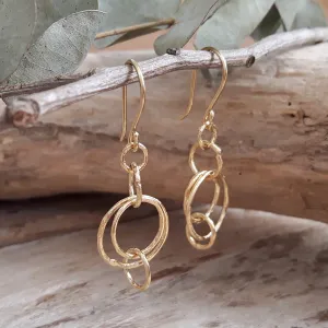 Foresta Rhonda Small Gold Drop Earrings