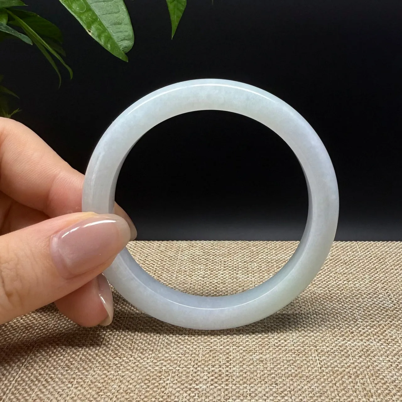 Genuine Burmese Green Jade Jadeite Bangle Bracelet ( 52.8mm )