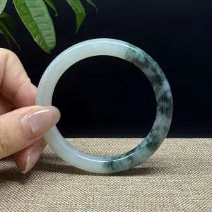 Genuine Burmese Green Jade Jadeite Bangle Bracelet ( 54.1mm )