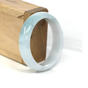 Genuine Burmese Green Jadeite Jade Bangle Bracelet (54.74 mm) #553