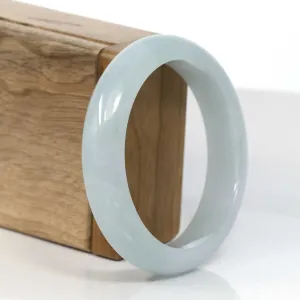Genuine Burmese Ice Jadeite Jade Bangle Bracelet ( 57.4 mm )#947