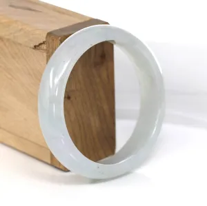 Genuine Burmese Lavender Jadeite Jade Bangle Bracelet (57.55 mm) #479