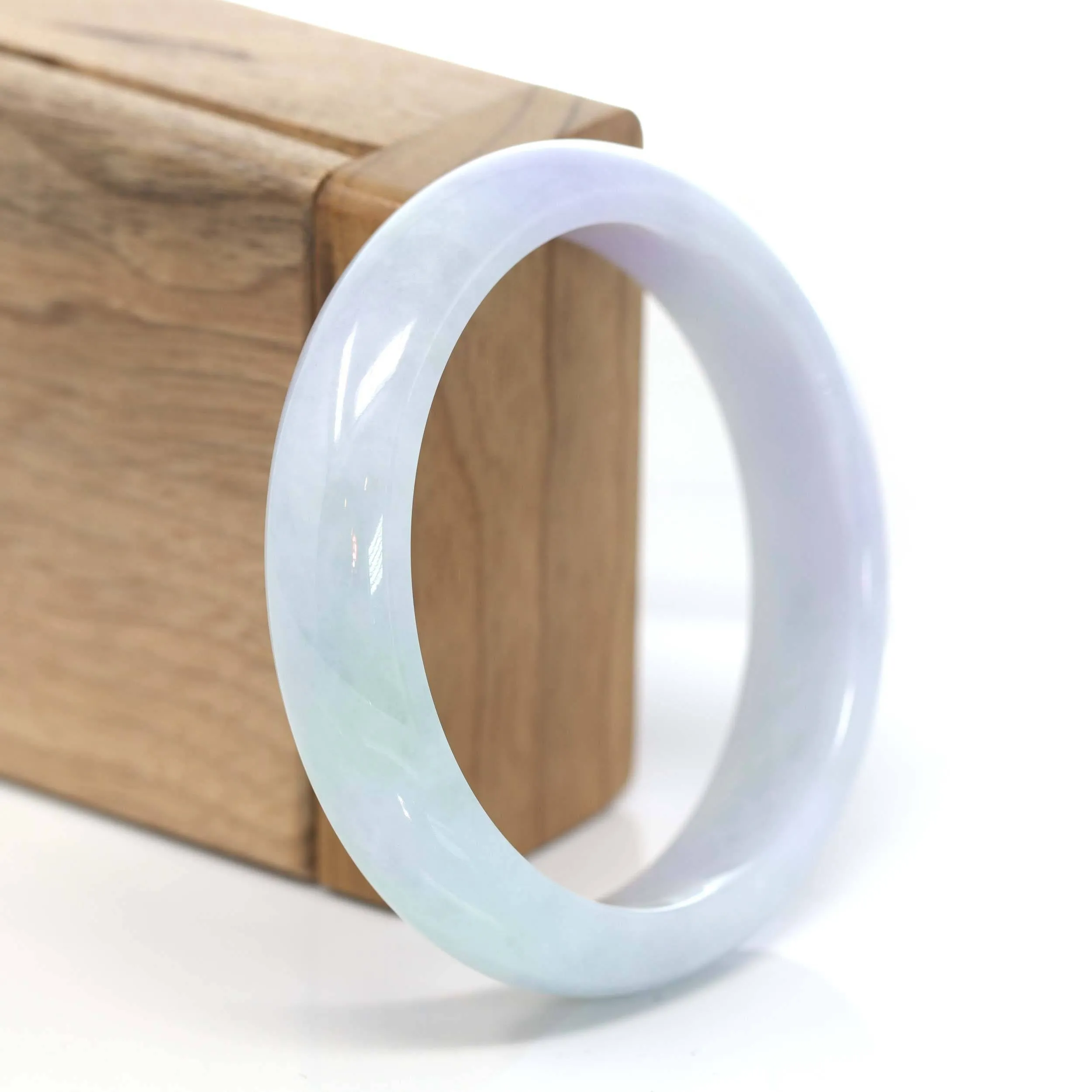 Genuine Burmese Lavender Jadeite Jade Bracelet Bangle ( 57.82 mm )#208